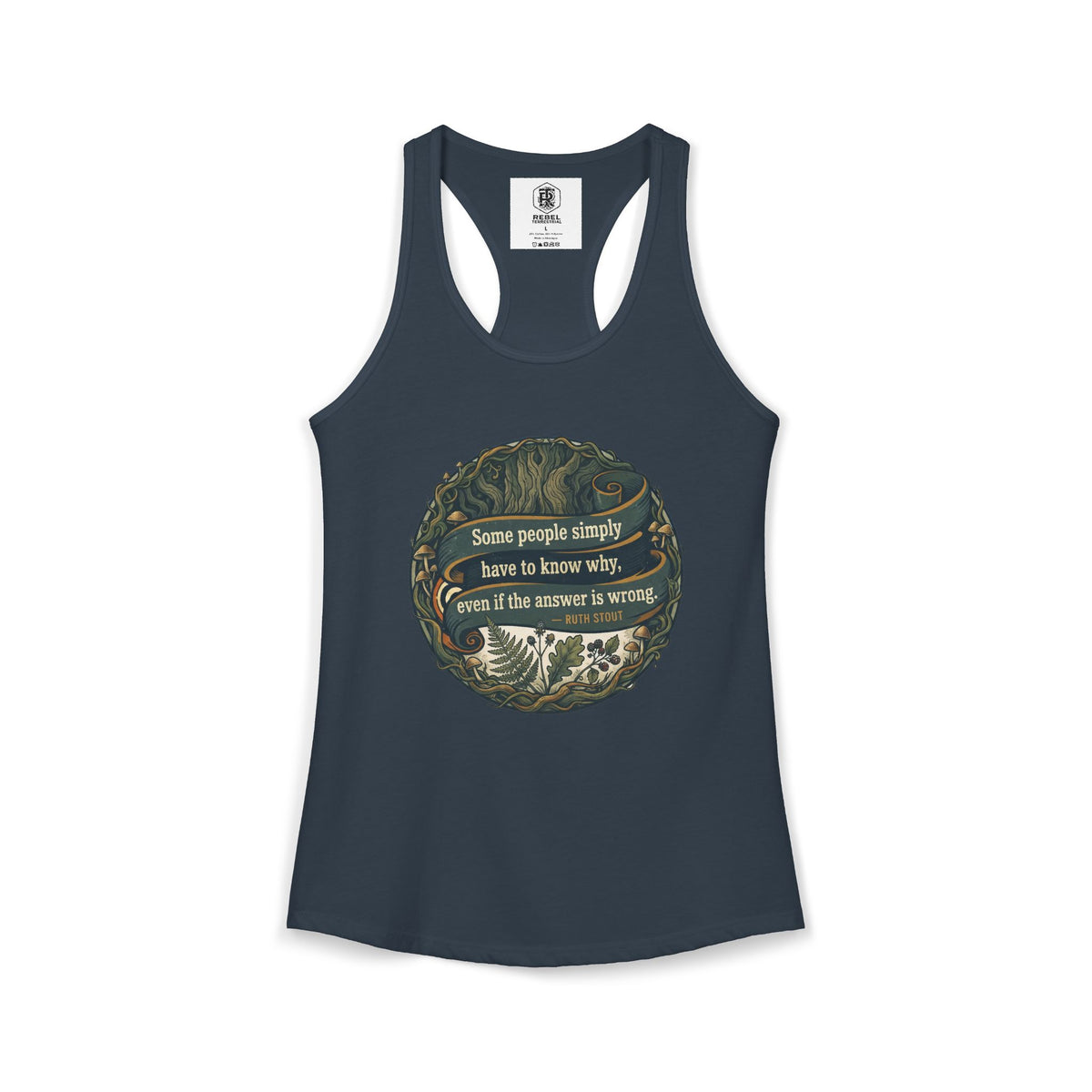 Ruth Stout Quote – Women’s Racerback Tank