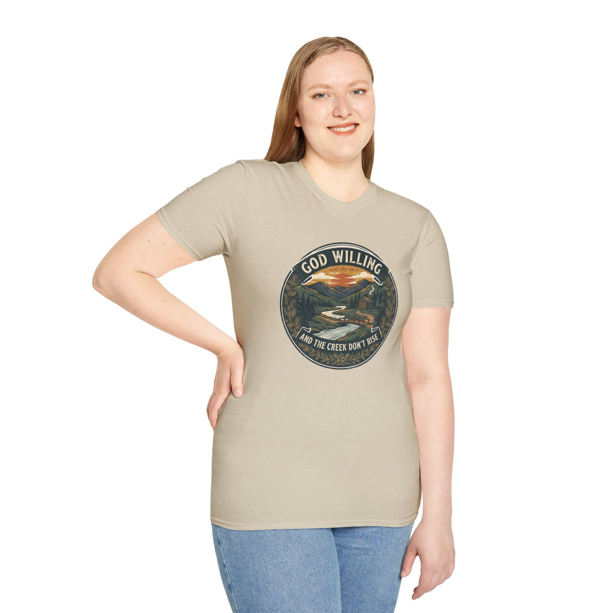 Creek Don't Rise Appalachian Motto T-Shirt