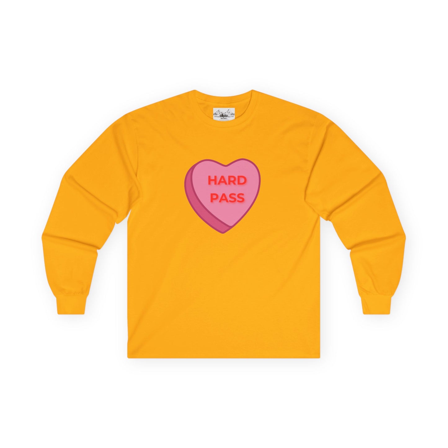 Hard Pass Candy Heart Long Sleeve Tee
