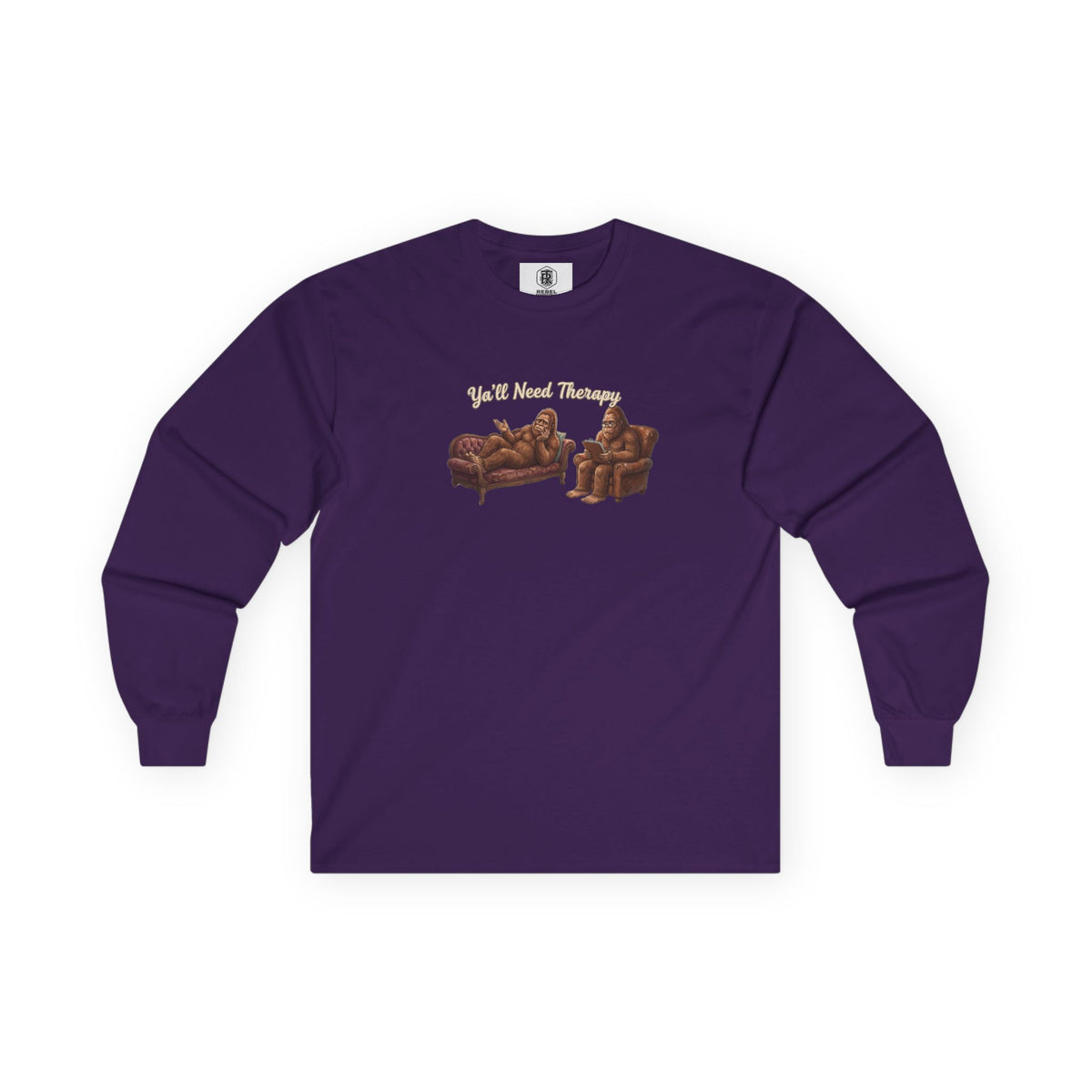 Y’all Need Therapy Bigfoot Long Sleeve Tee