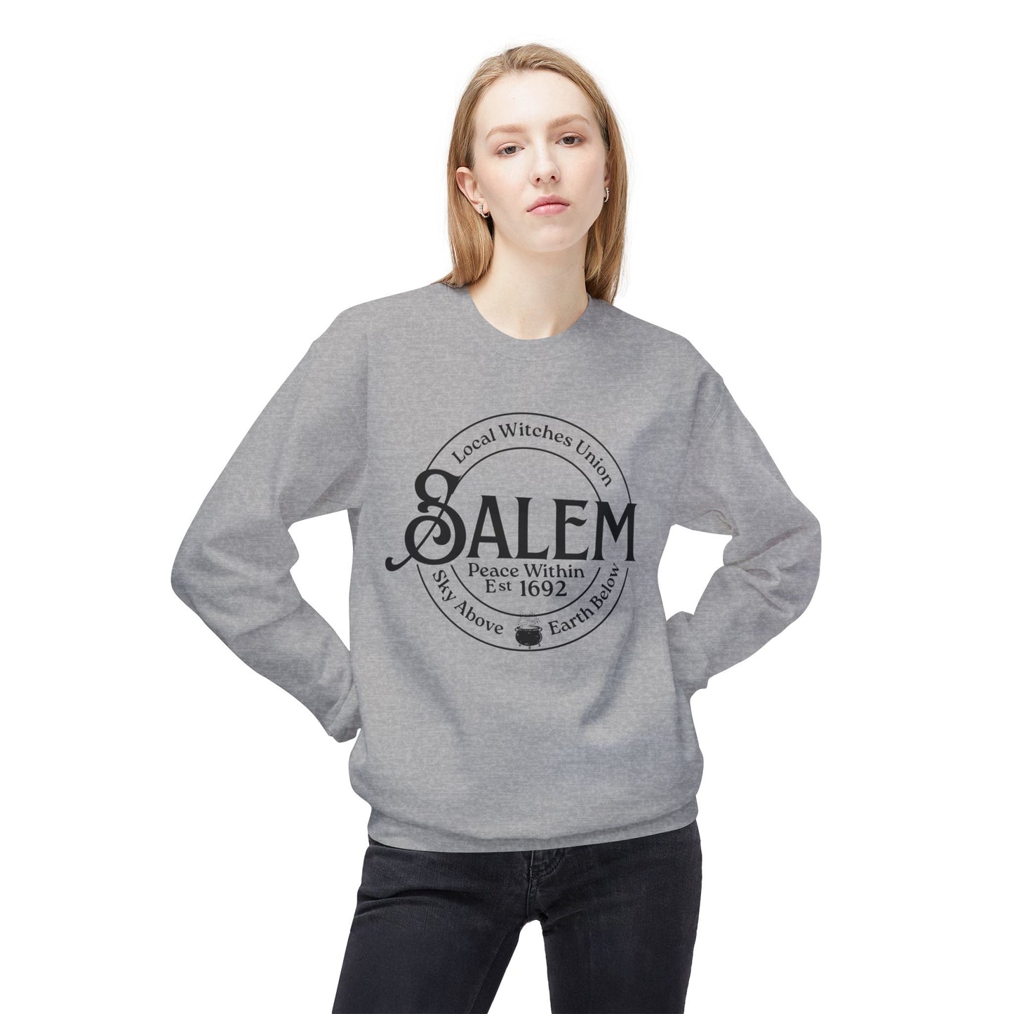 Salem Local Witches Union Midweight Fleece Sweatshirt