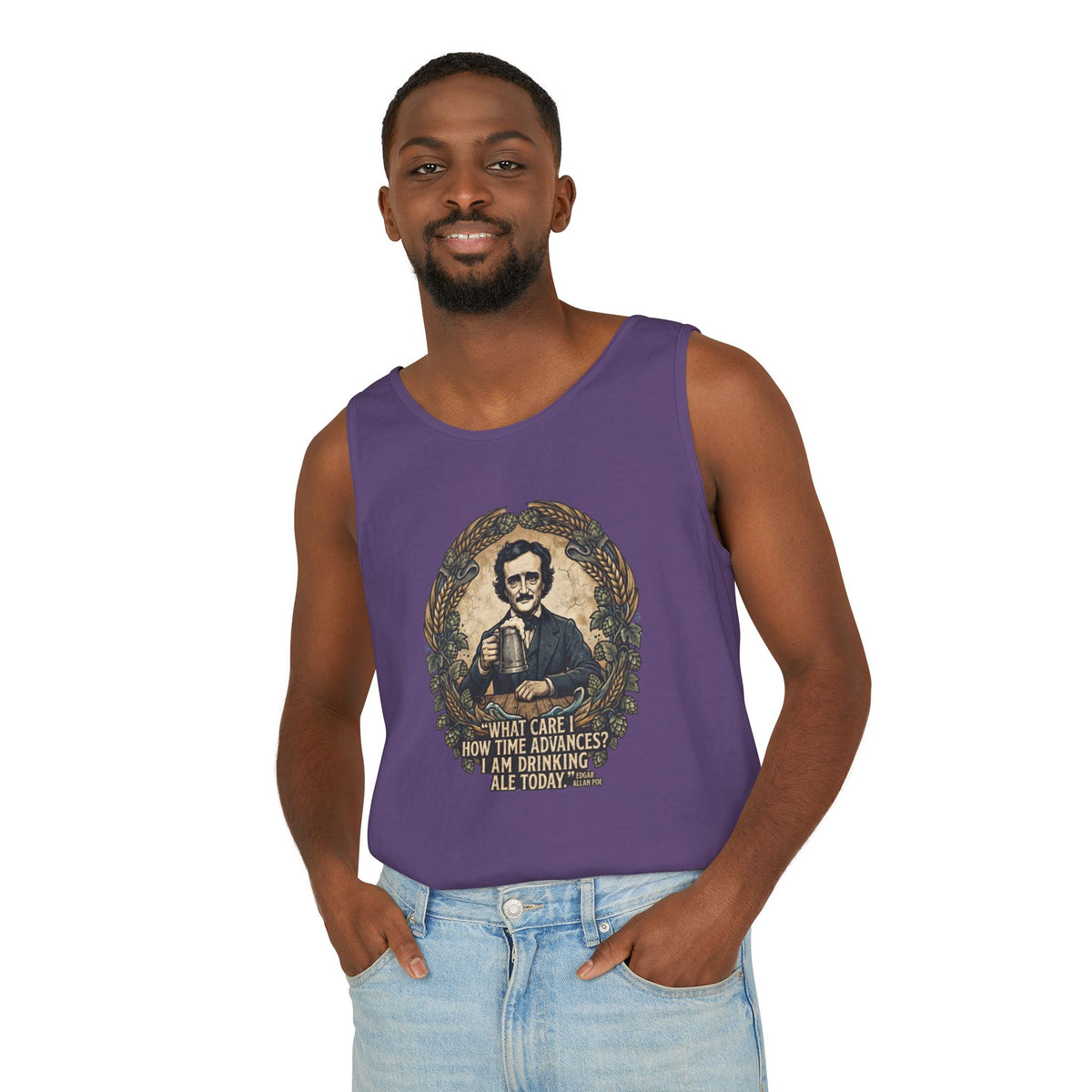 I Am Drinking Ale Today Edgar Allan Poe Tank Top