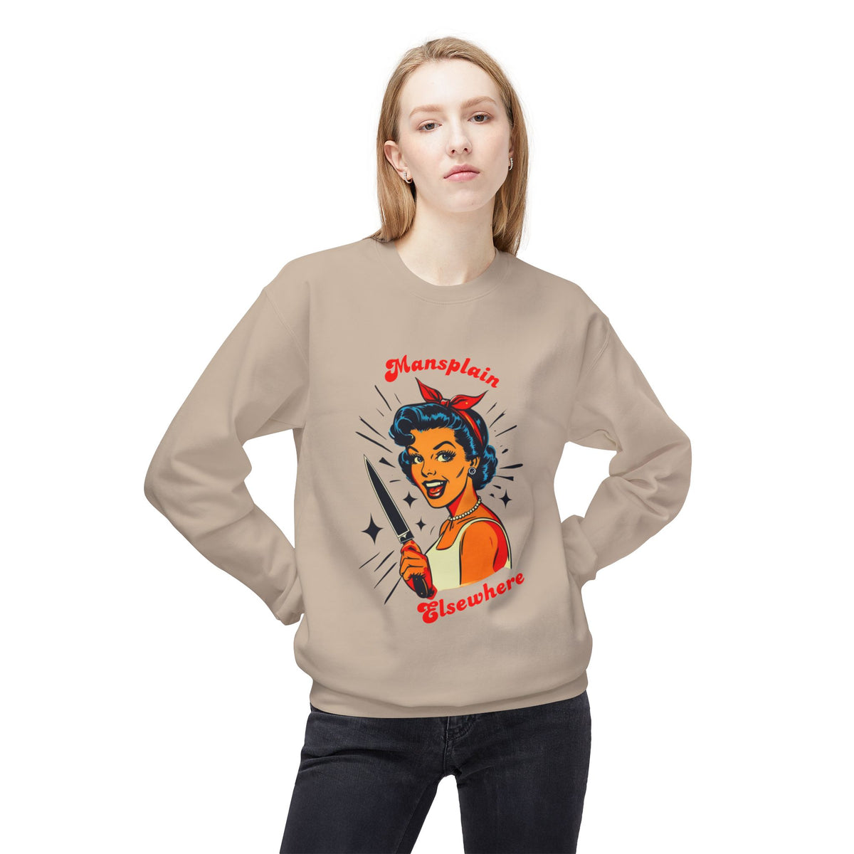 Mansplain Elsewhere Crewneck Sweatshirt