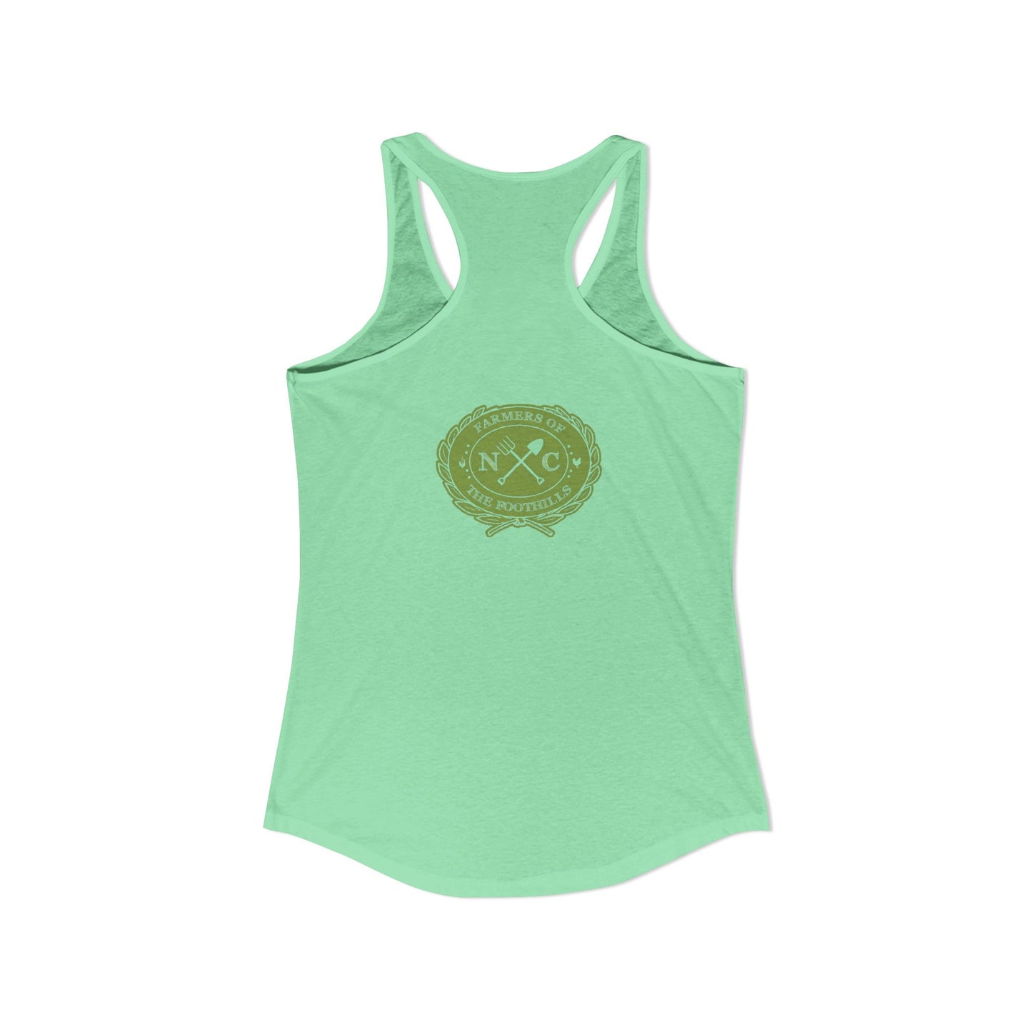 NC Farmers of the Foothills "Find Me at the Farmers Market" Racerback Tank Top