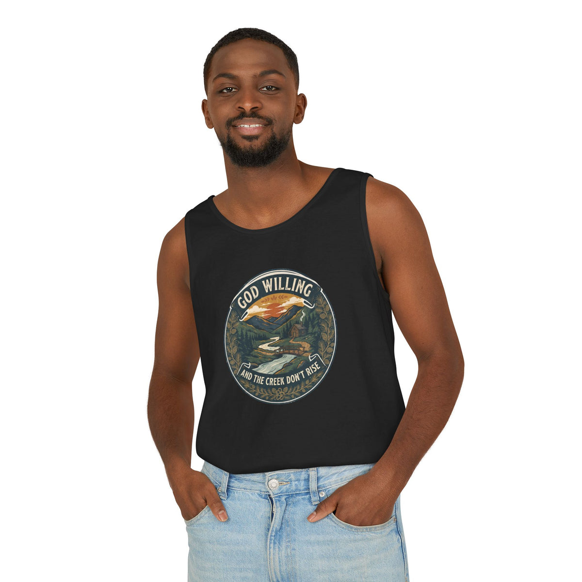 Creek Don't Rise Appalachian Motto Tank Top