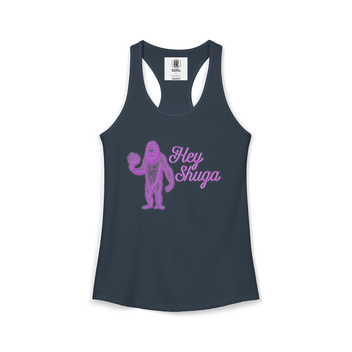 Hey Shuga Bigfoot Women’s Racerback Tank Top