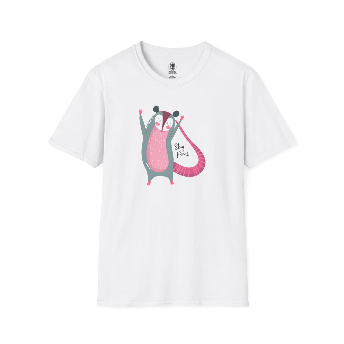 Stay Feral – Happy Possum T-Shirt