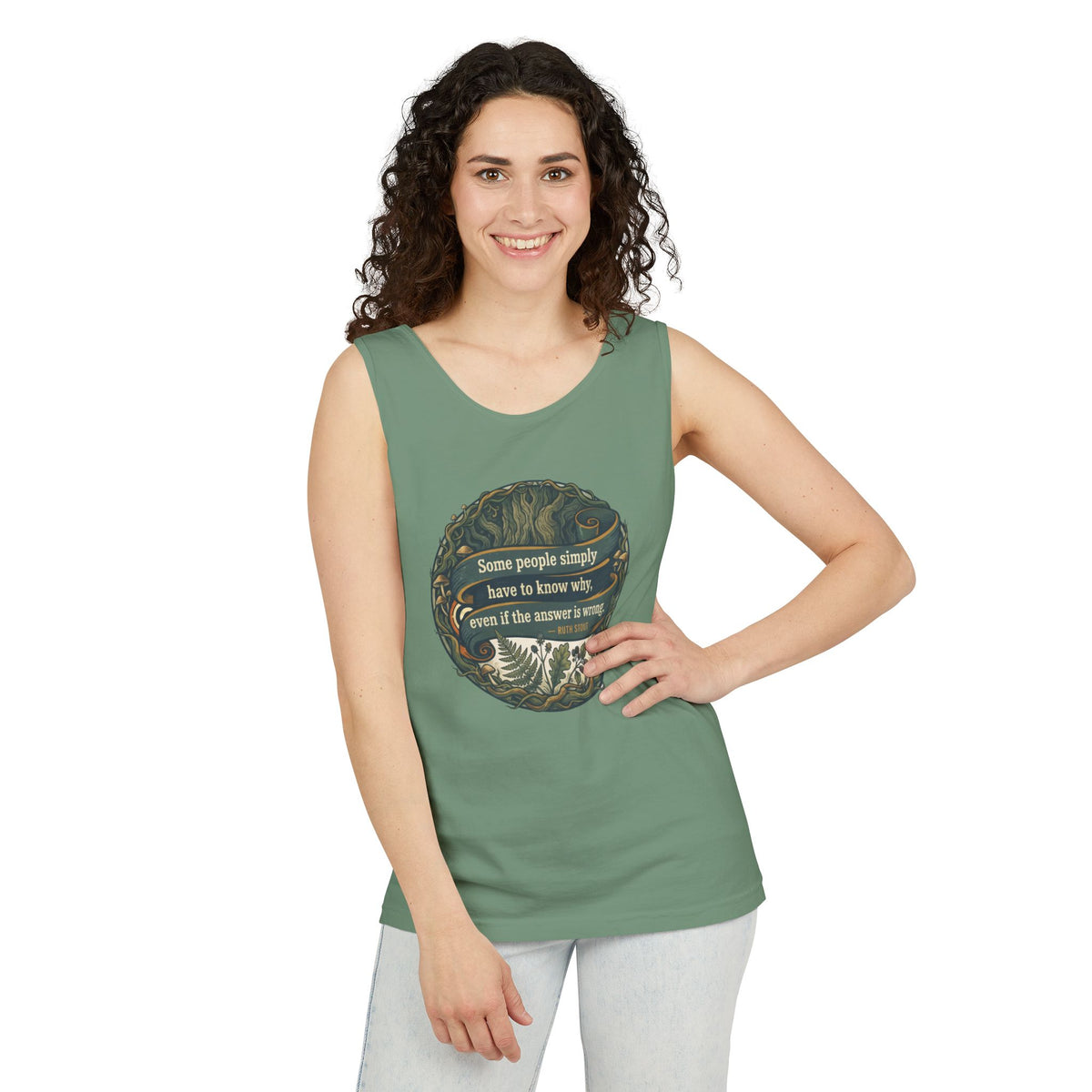 Ruth Stout Quote – Unisex Jersey Tank