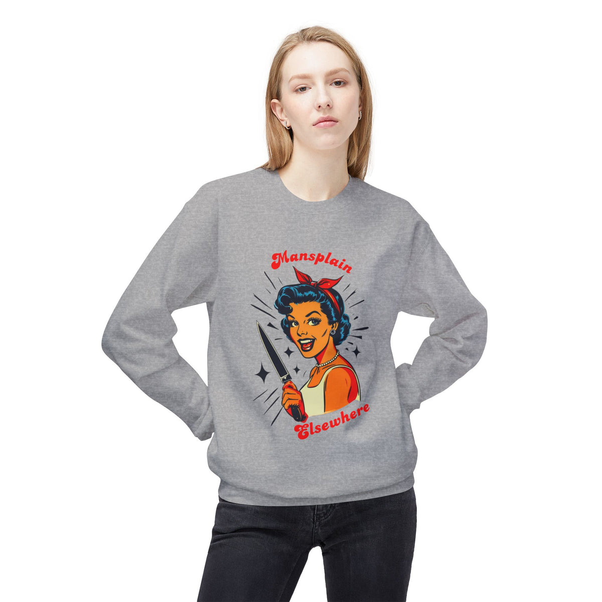Mansplain Elsewhere Crewneck Sweatshirt