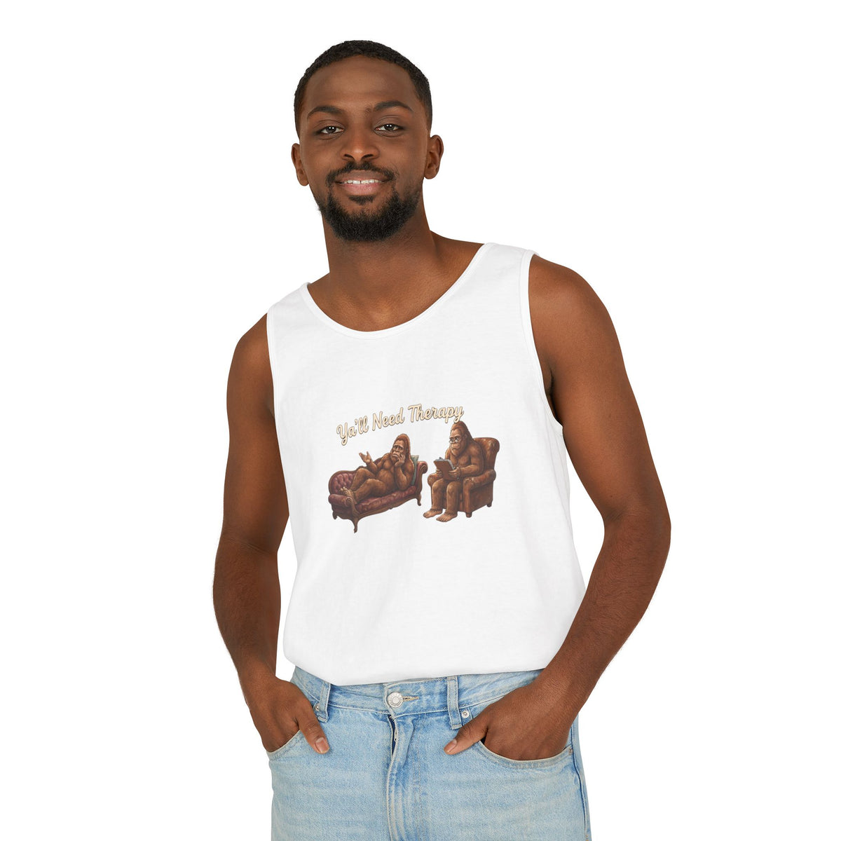 Y’all Need Therapy Bigfoot Tank Top