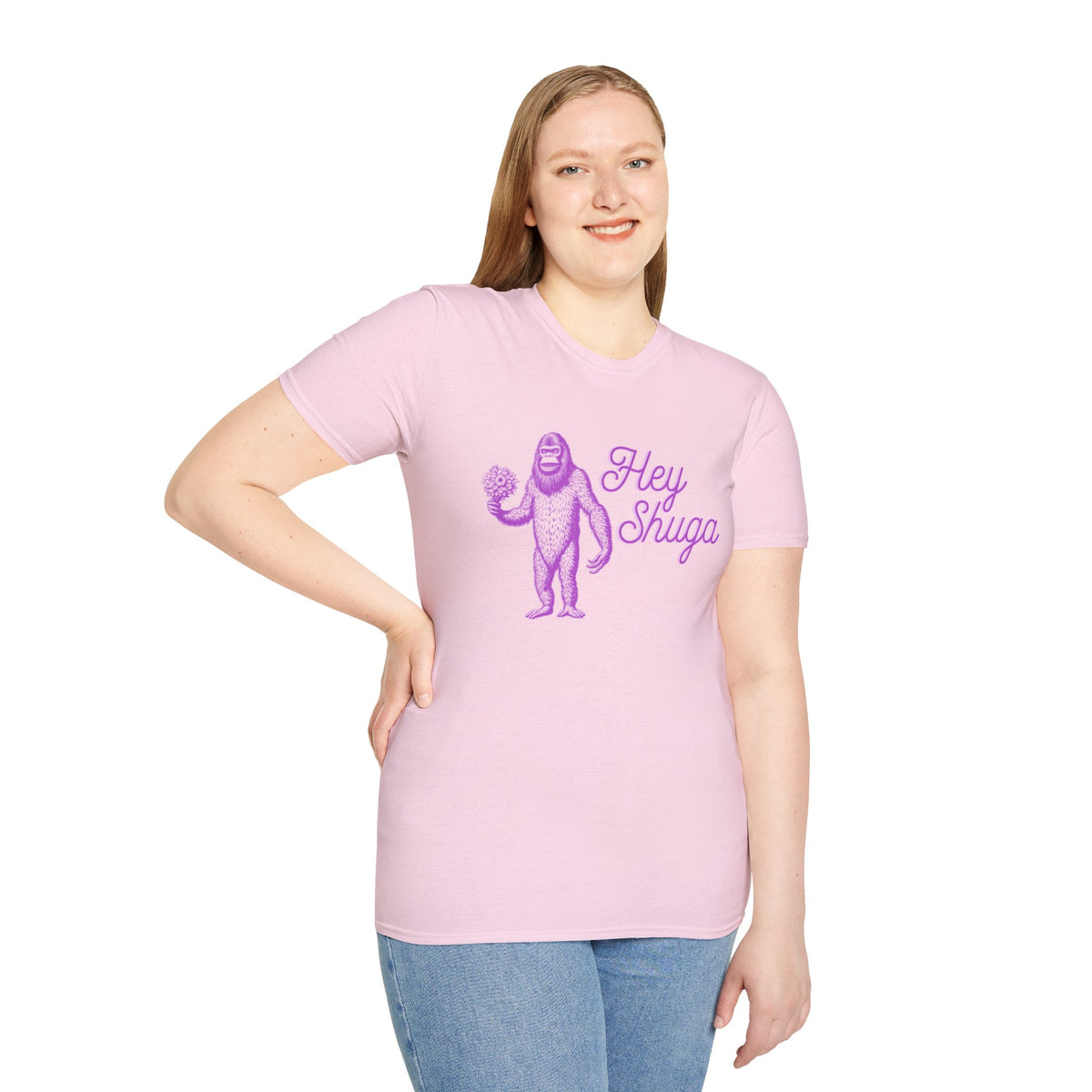 Hey Shuga Bigfoot Unisex Softstyle T-Shirt
