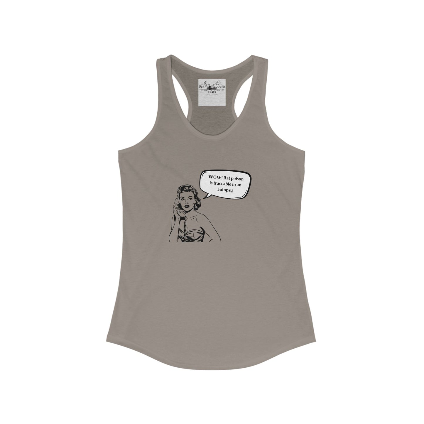 Wow! Rat Poison Is Traceable in an Autopsy – Women’s Racerback Tank