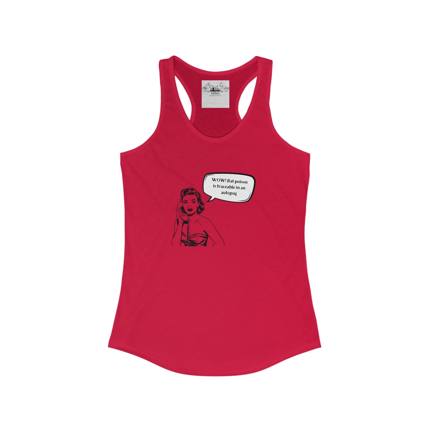 Wow! Rat Poison Is Traceable in an Autopsy – Women’s Racerback Tank