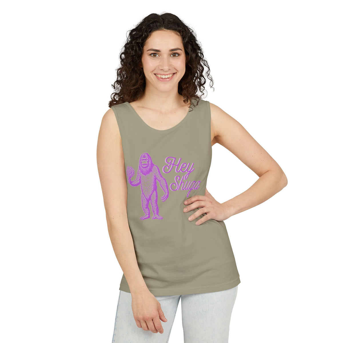 Hey Shuga Bigfoot Unisex Tank Top