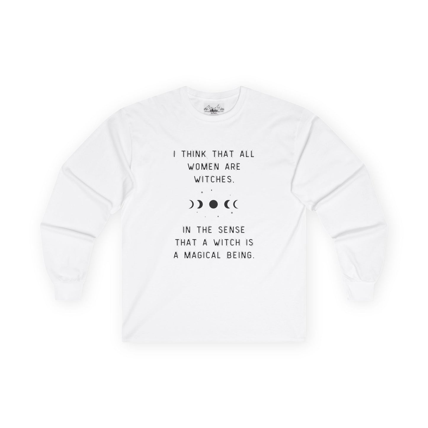 Empowered Witch Long-Sleeve Tee - Phases of the Moon