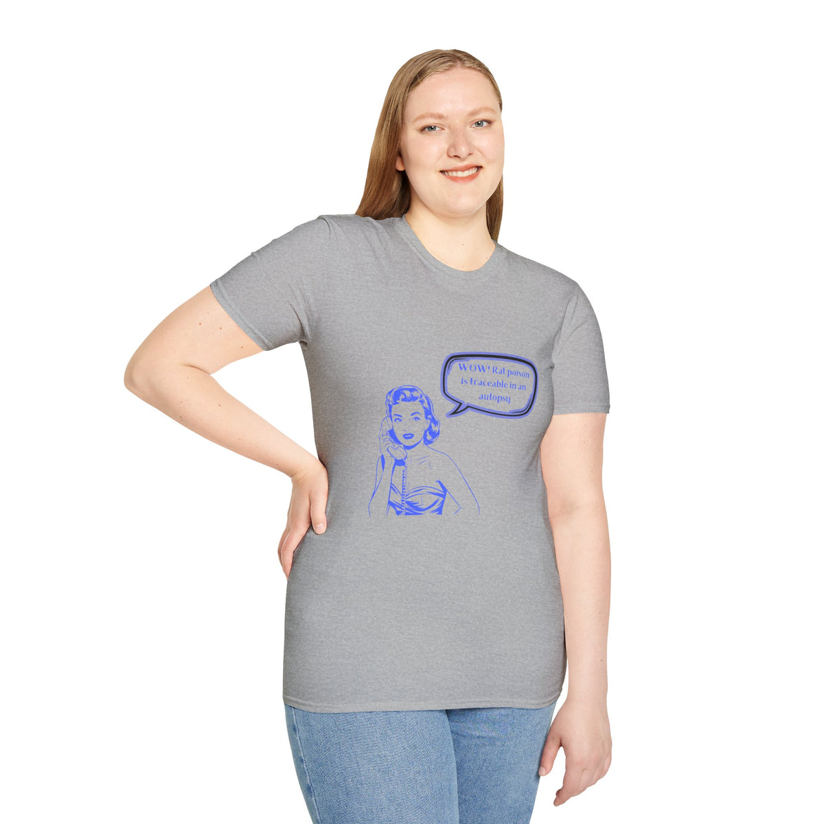 WOW!  Rat poison is traceable in an Autopsy – Vintage Dark Humor T-Shirt