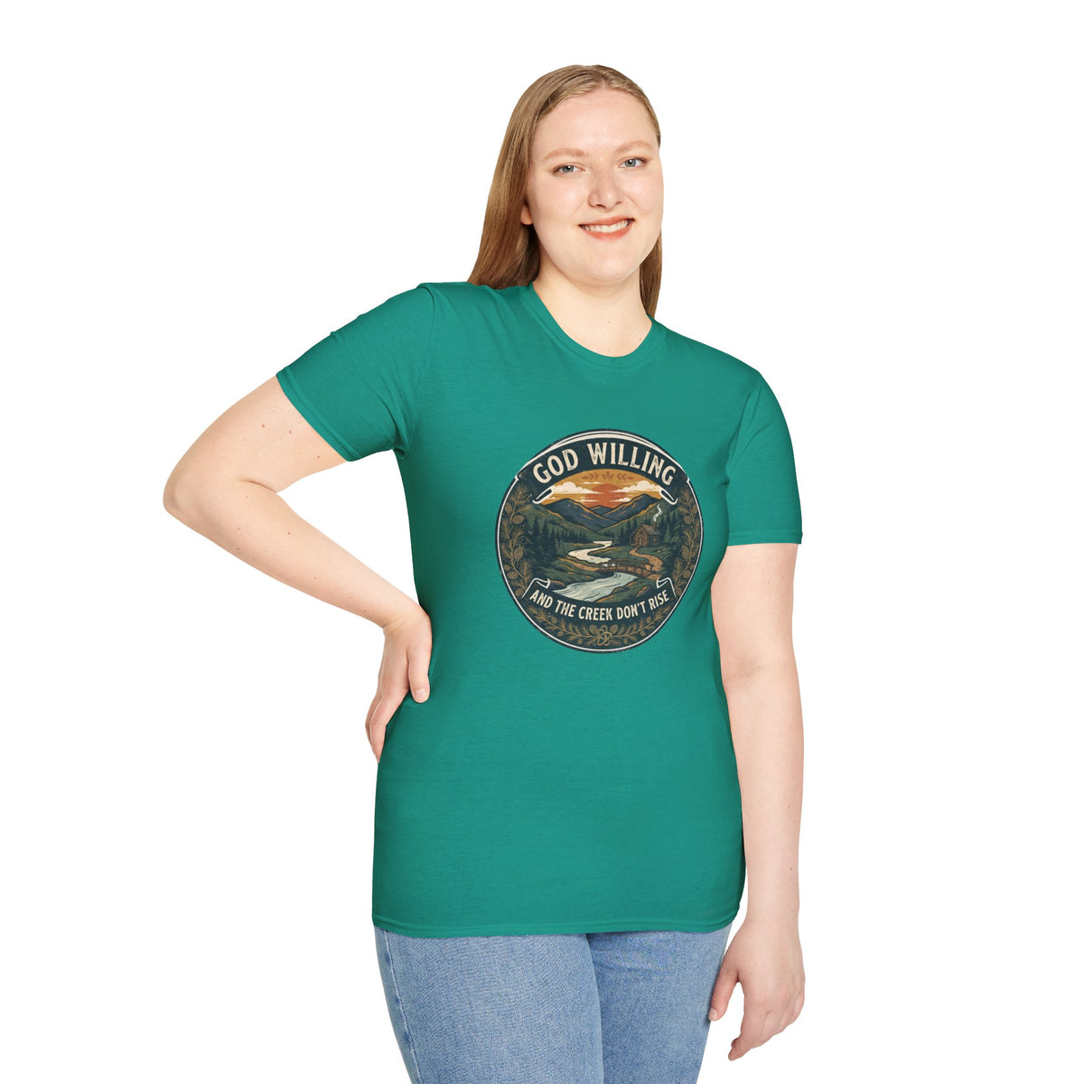Creek Don't Rise Appalachian Motto T-Shirt