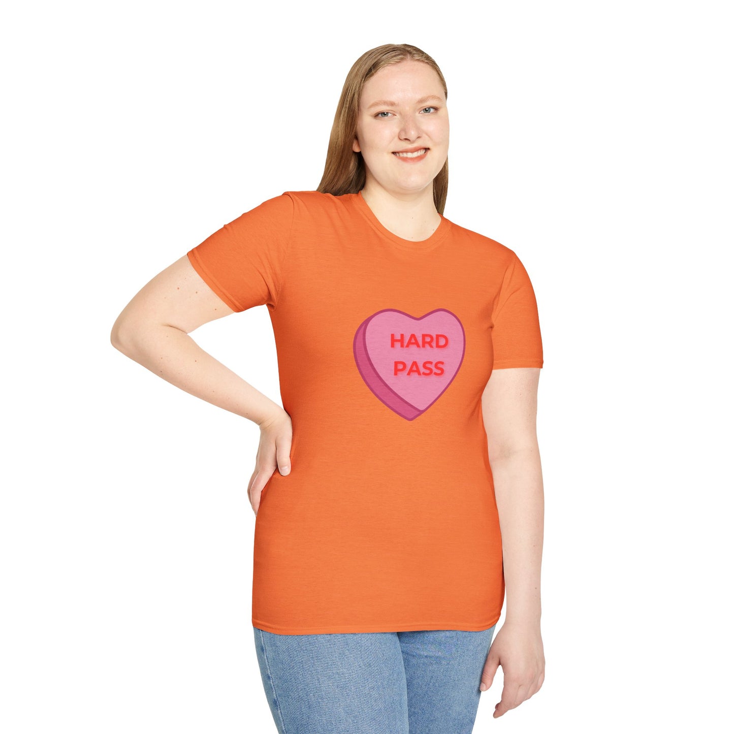 Hard Pass Candy Heart Crew Neck Tee