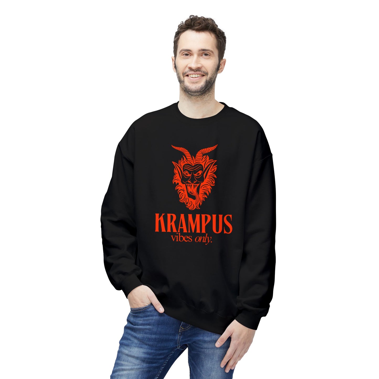 KRAMPUS Vibes Only Vintage Crewneck Sweatshirt