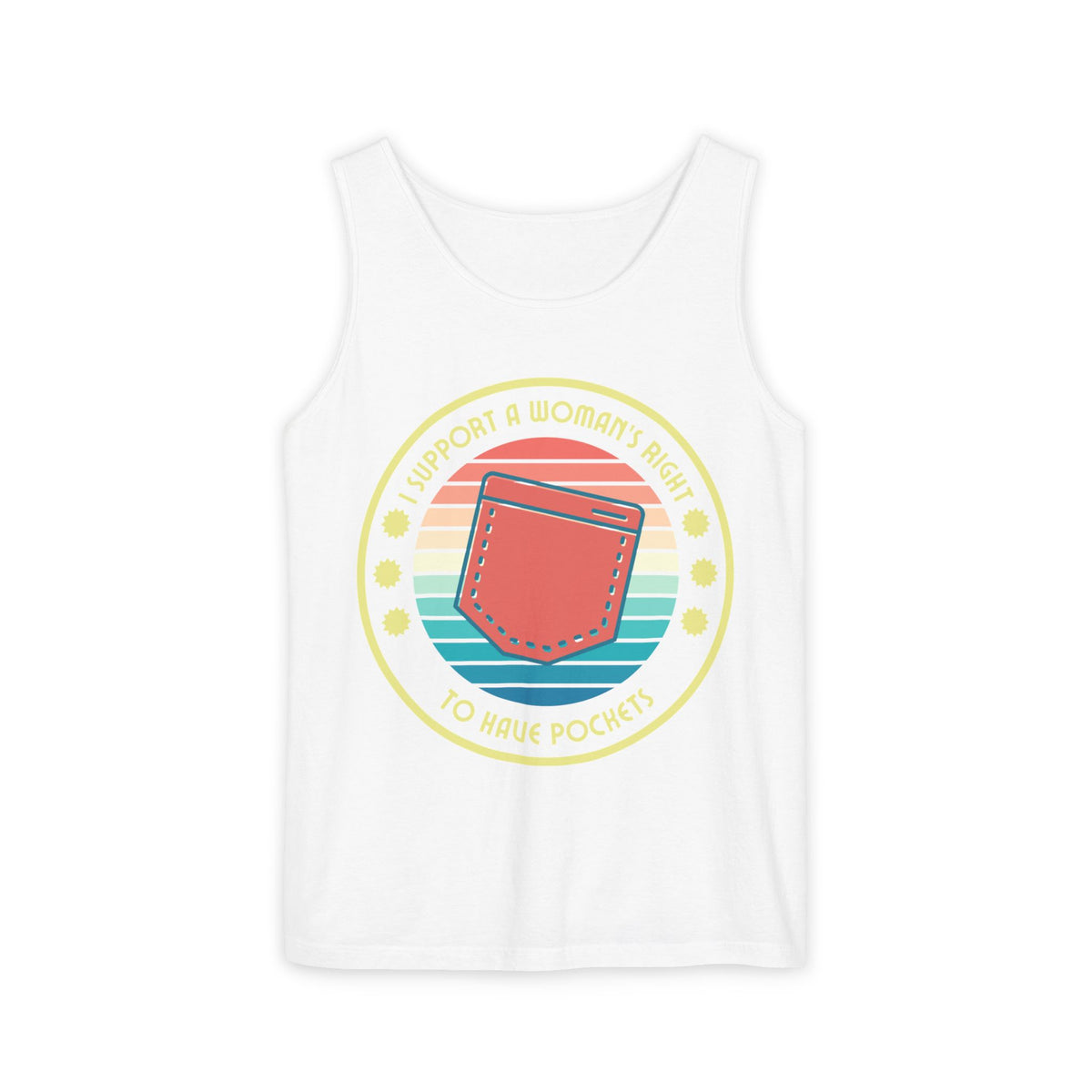 I Support a Woman’s Right to Have Pockets – Unisex Jersey Tank