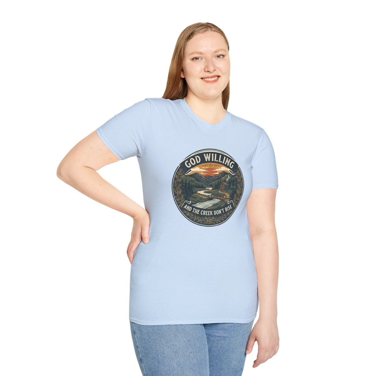 Creek Don't Rise Appalachian Motto T-Shirt