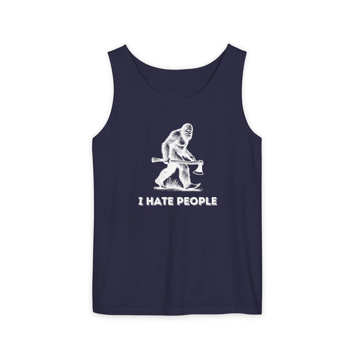 I Hate People – Bigfoot Unisex Jersey Tank