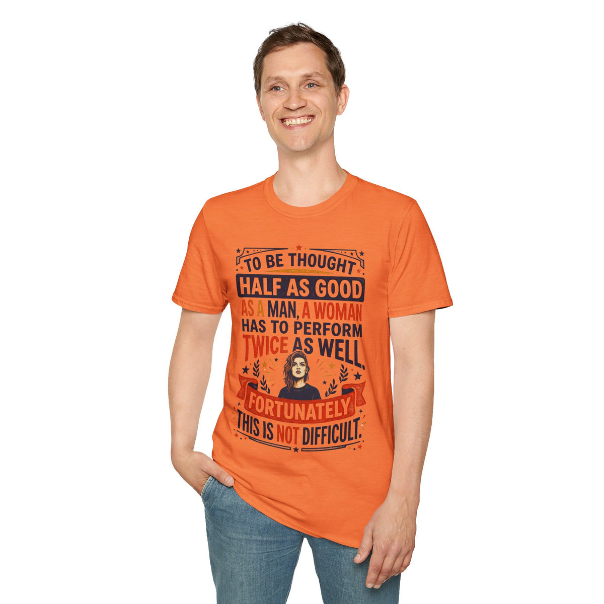 "Twice as Well" Vintage-Style Feminist Graphic Tee | Retro Sarcastic T-Shirt