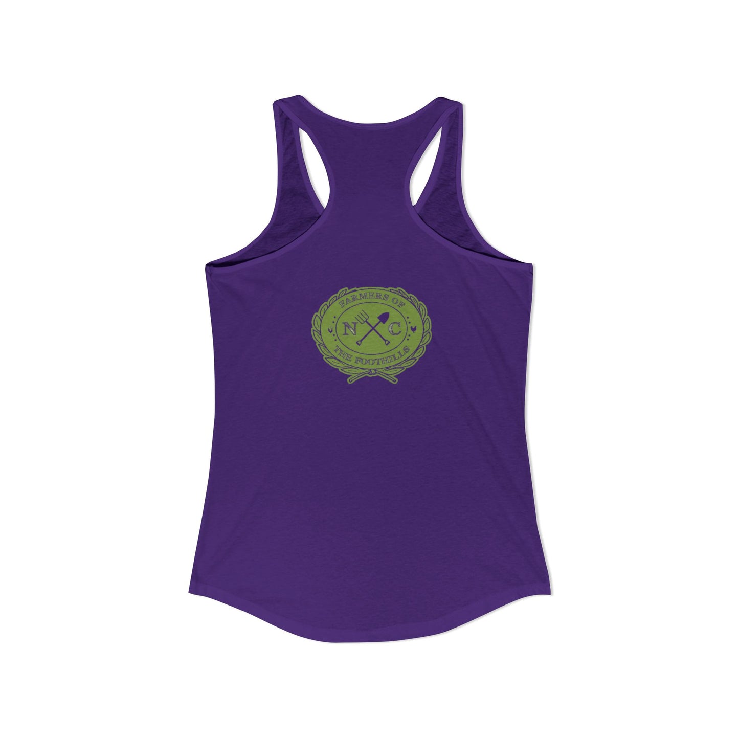 NC Farmers of the Foothills "This Is My Crop Top" Racerback Tank Top