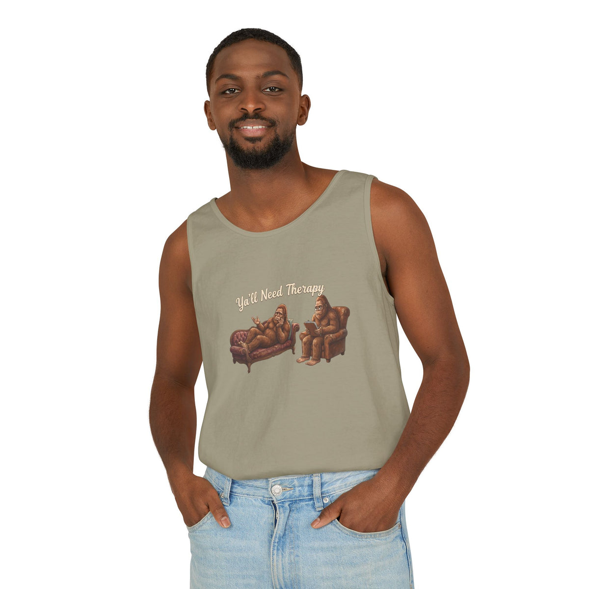 Y’all Need Therapy Bigfoot Tank Top