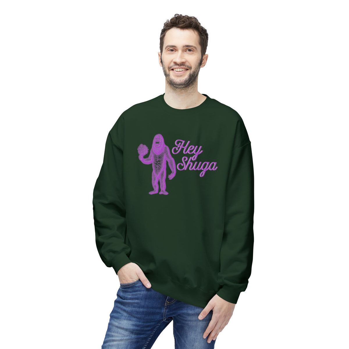 Hey Shuga Bigfoot Crewneck Sweatshirt
