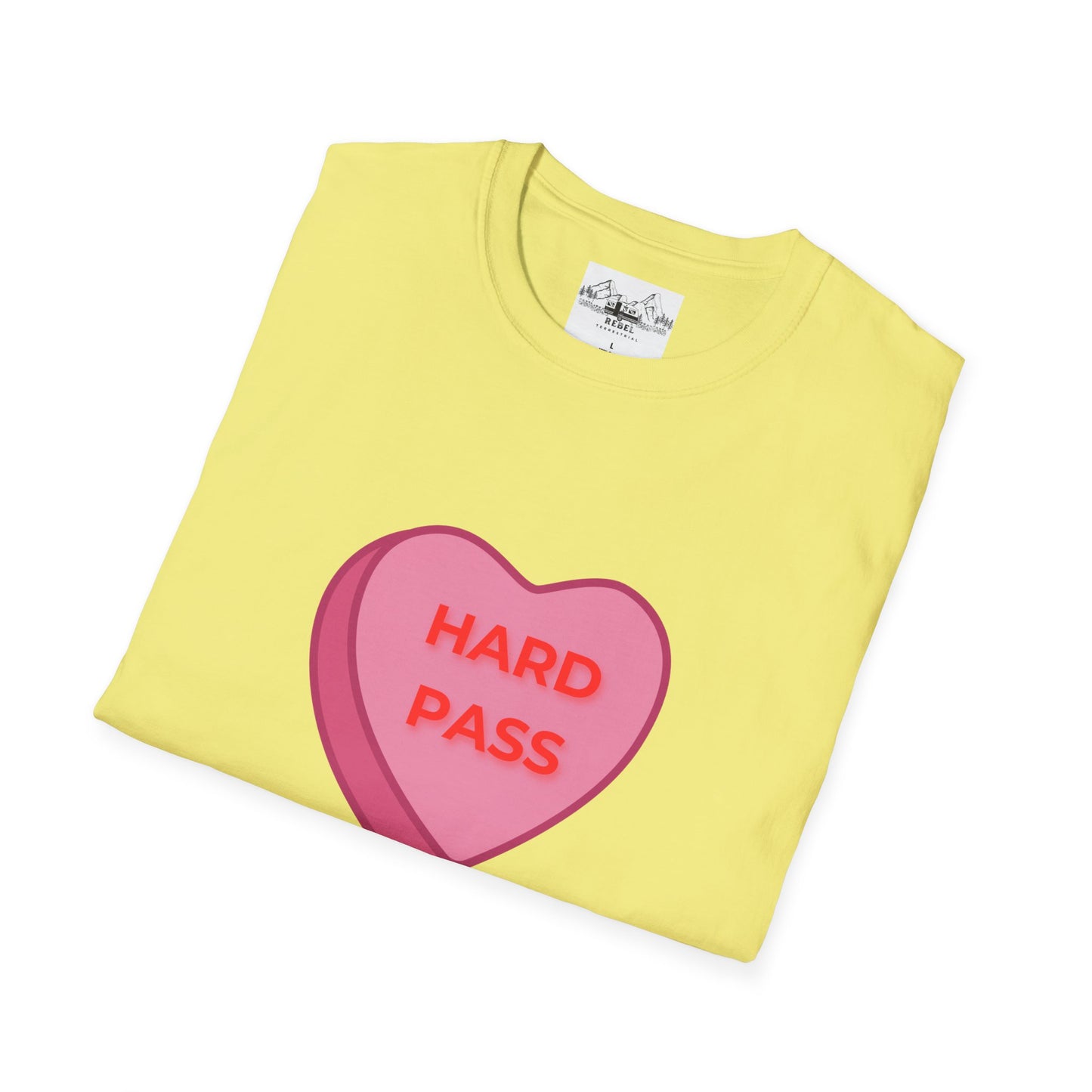 Hard Pass Candy Heart Crew Neck Tee