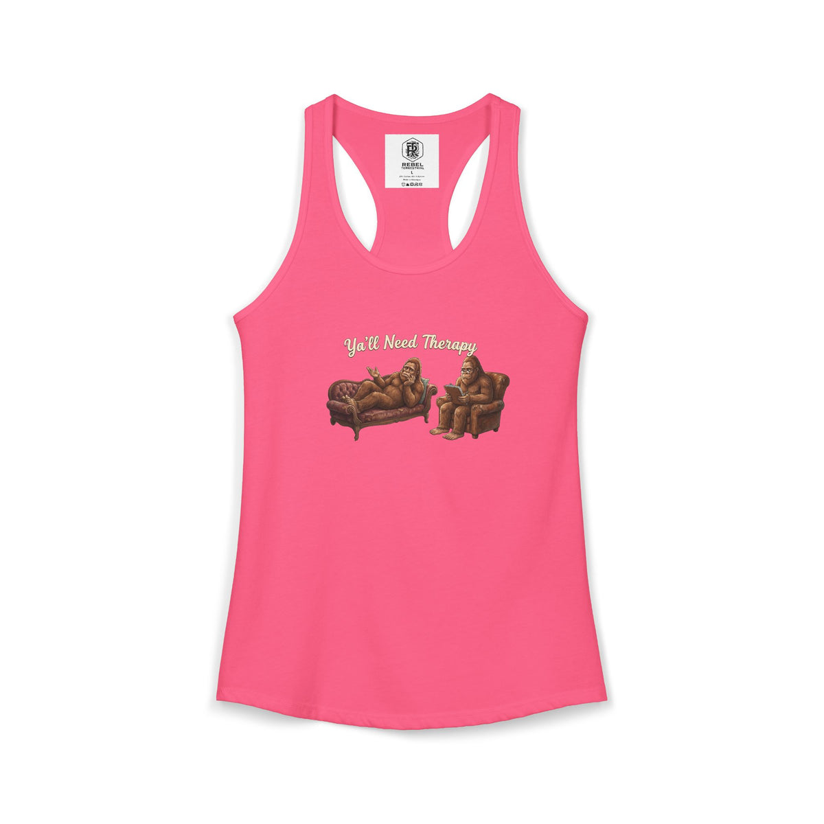 Y’all Need Therapy Bigfoot Women's Racerback Tank