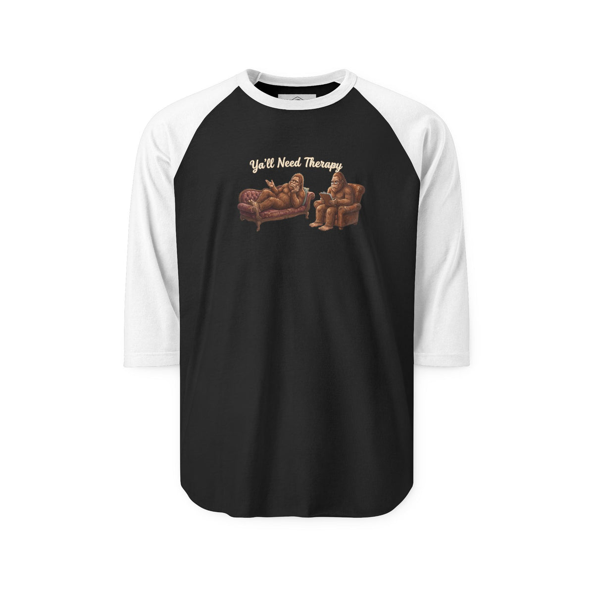 Y’all Need Therapy Bigfoot Raglan Shirt