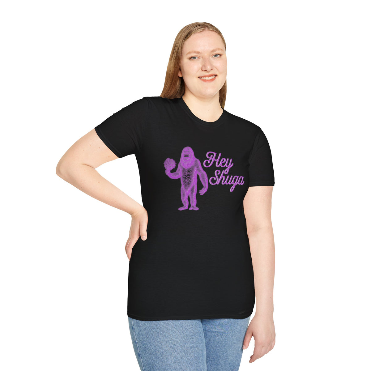 Hey Shuga Bigfoot Unisex Softstyle T-Shirt