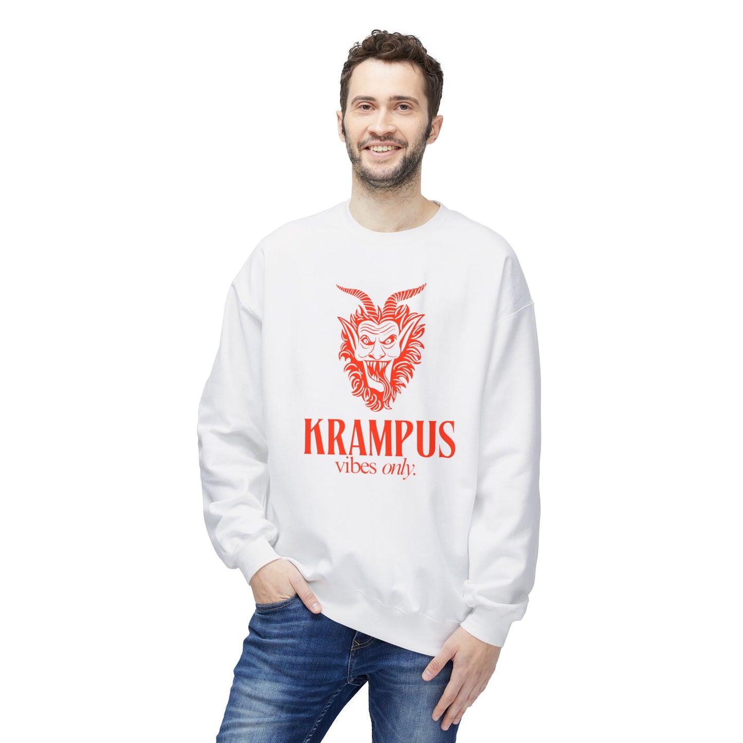 KRAMPUS Vibes Only Vintage Crewneck Sweatshirt