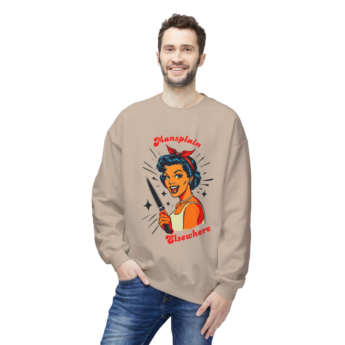 Mansplain Elsewhere Crewneck Sweatshirt