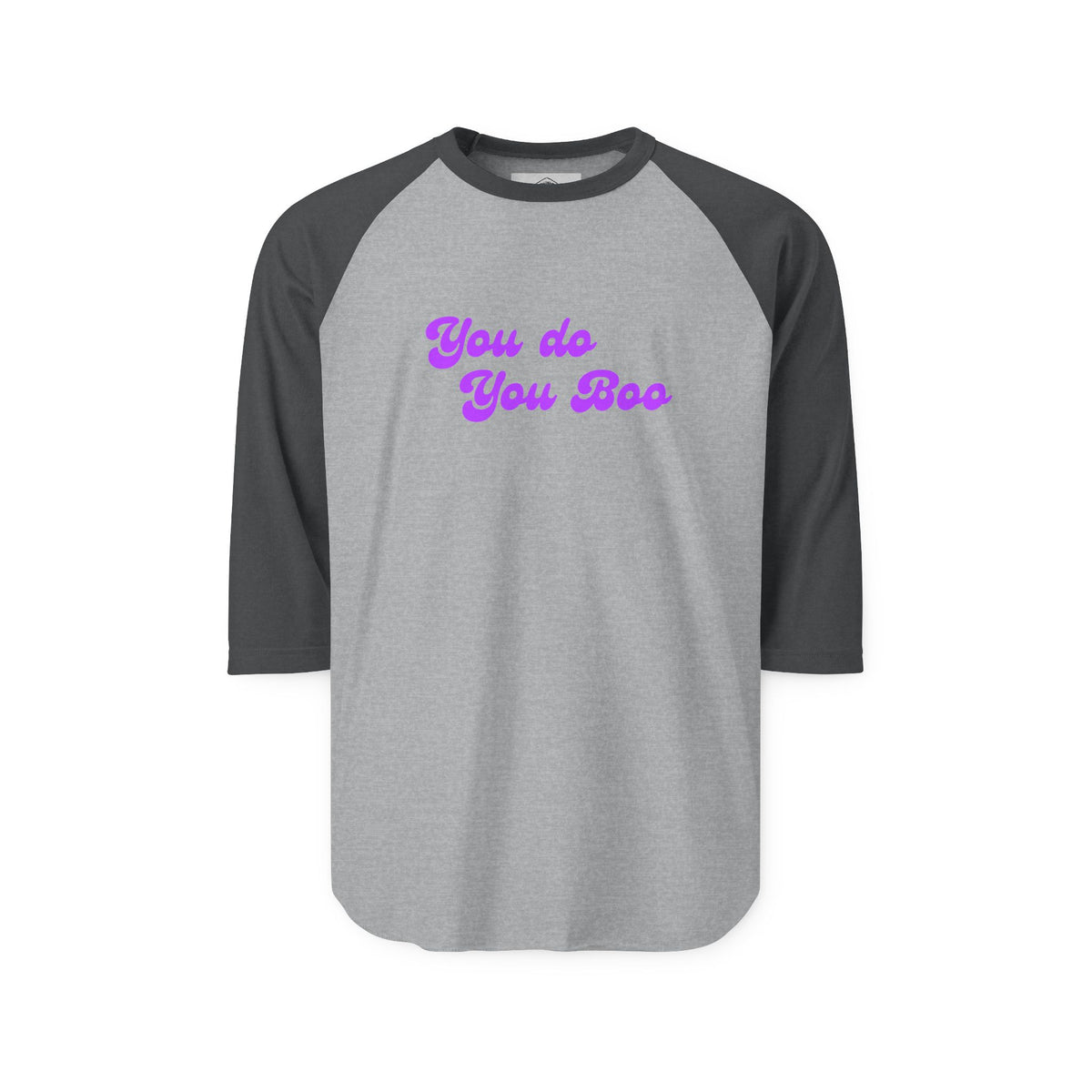 Raglan Shirt — "You Do You Boo" Retro Script 3/4 Sleeve Baseball Tee