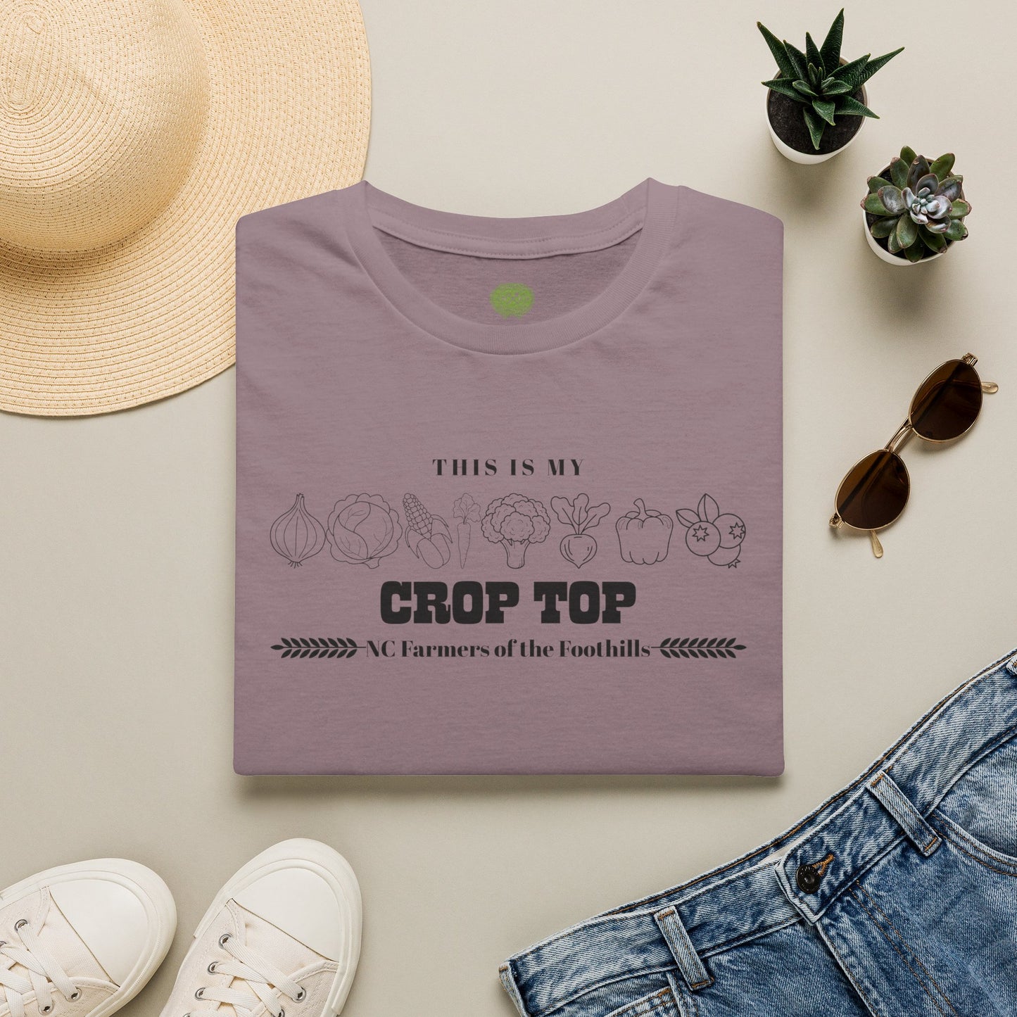 NC Farmers of the Foothills "This Is My Crop Top" Graphic T-Shirt
