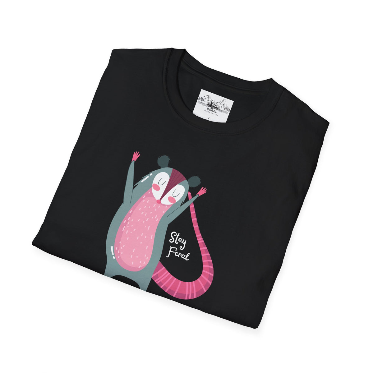 Stay Feral – Happy Possum T-Shirt