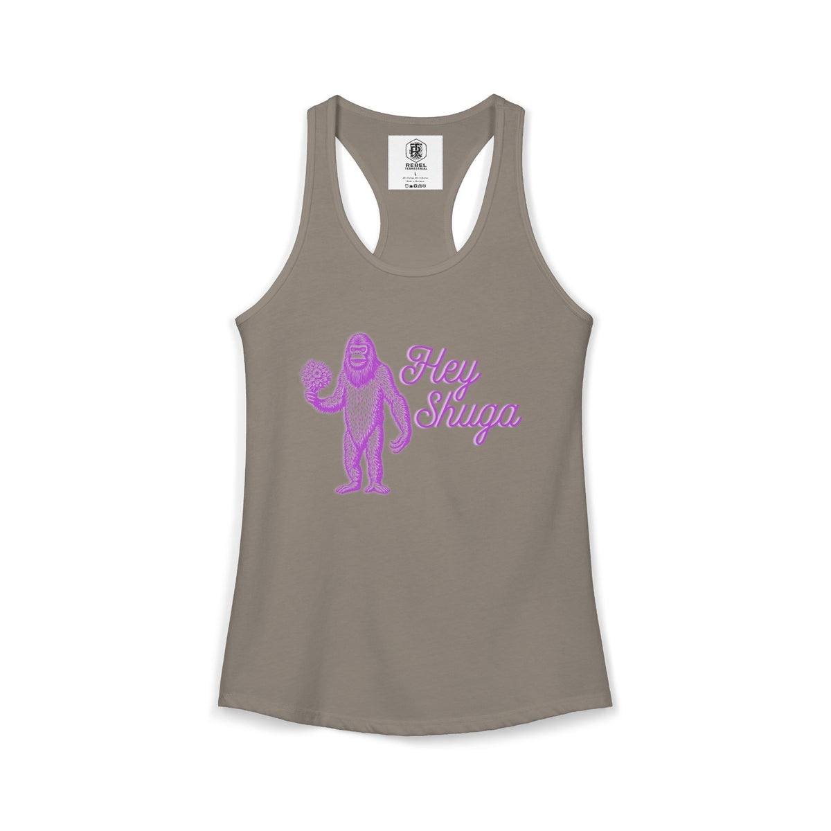 Hey Shuga Bigfoot Women’s Racerback Tank Top
