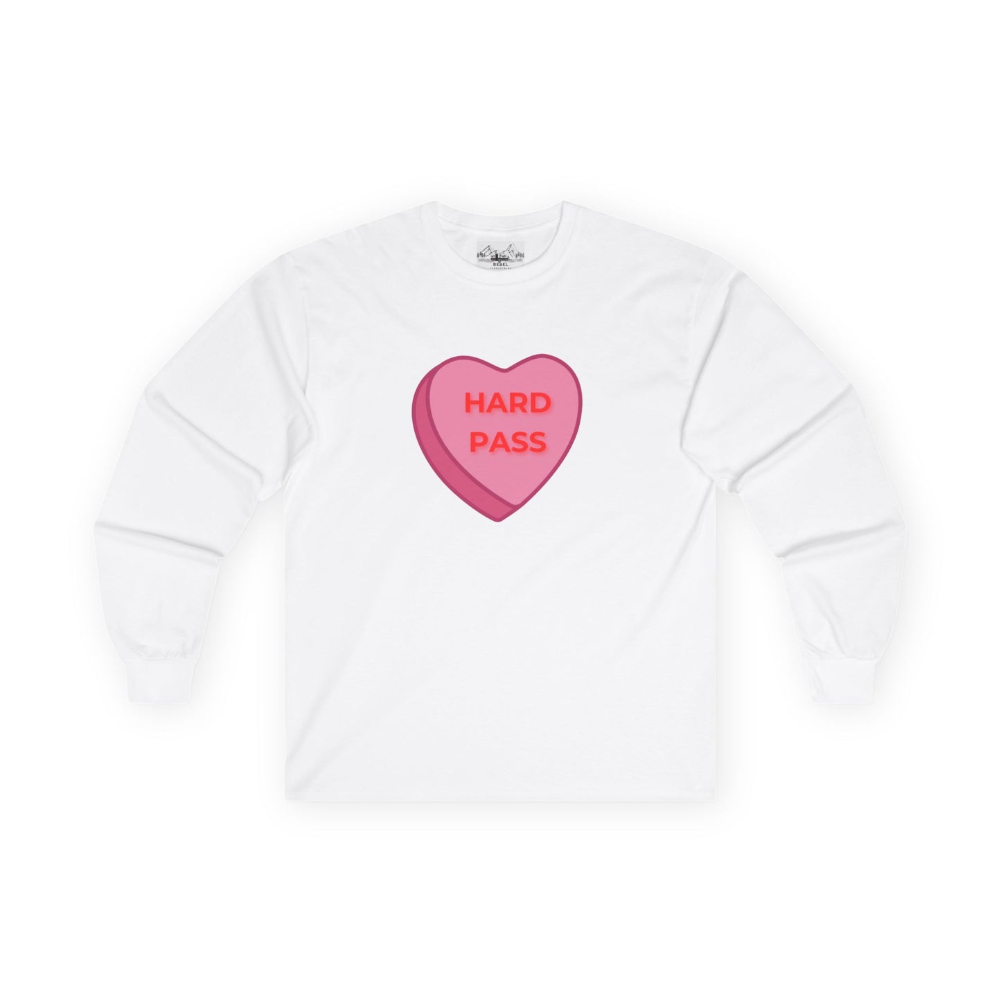 Hard Pass Candy Heart Long Sleeve Tee