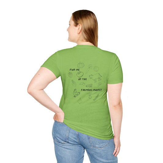 NC Farmers of the Foothills "Find Me at the Farmers Market" Graphic T-Shirt