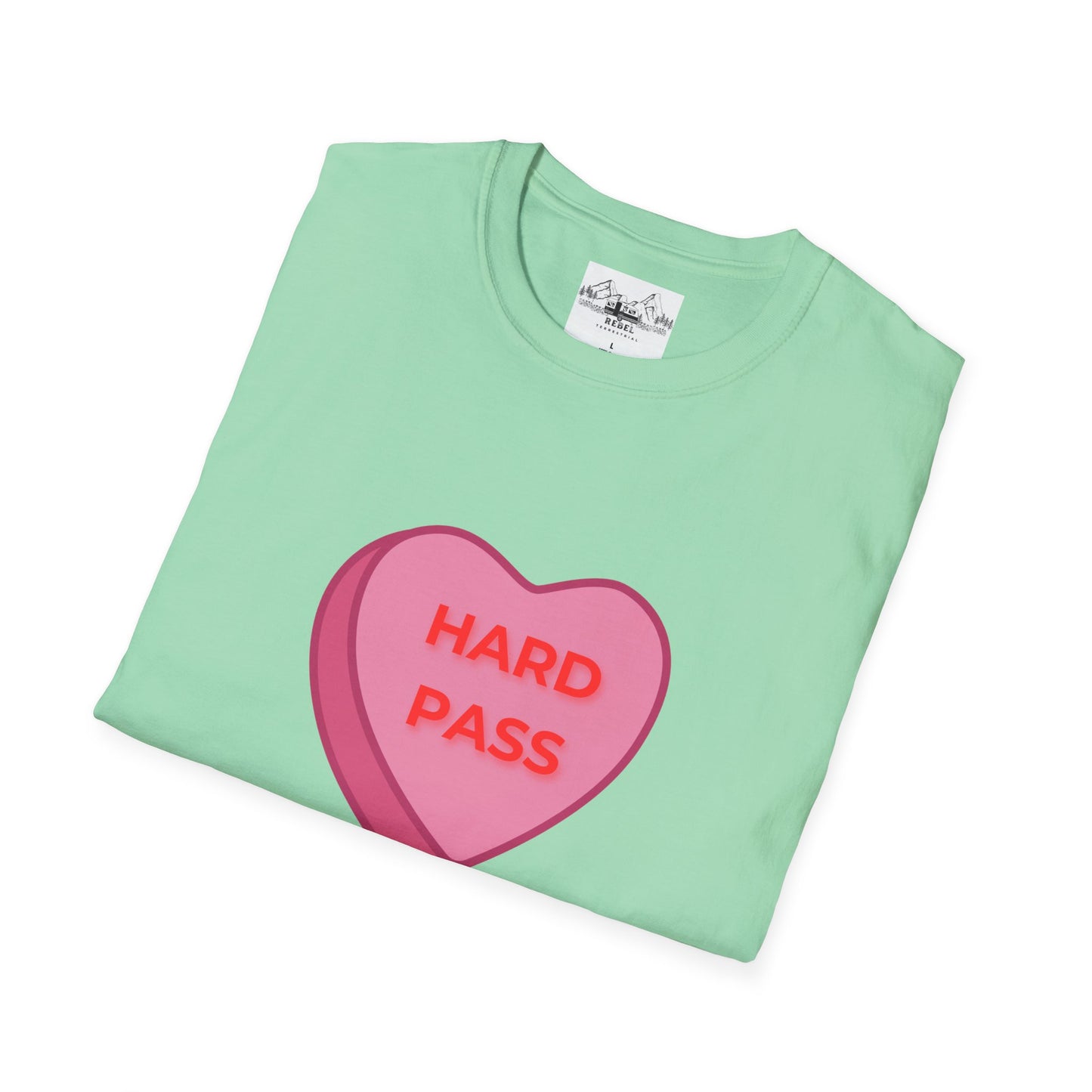 Hard Pass Candy Heart Crew Neck Tee