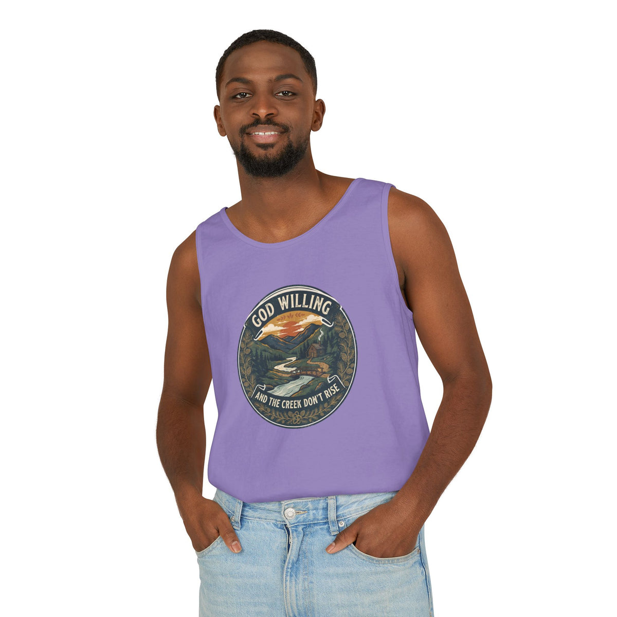Creek Don't Rise Appalachian Motto Tank Top