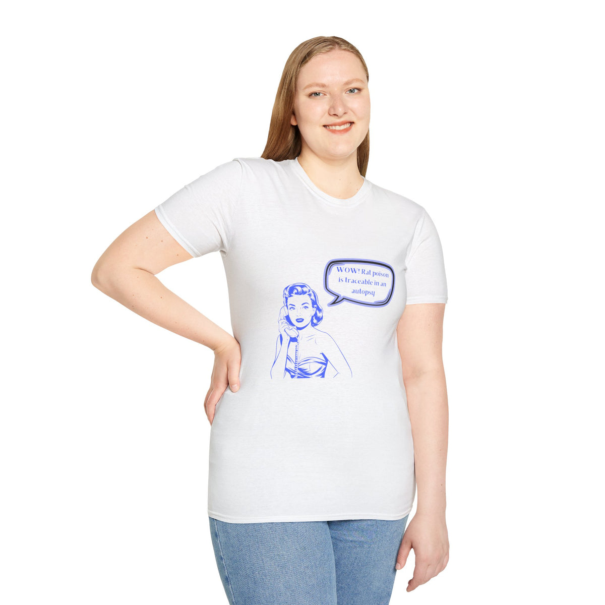 WOW!  Rat poison is traceable in an Autopsy – Vintage Dark Humor T-Shirt