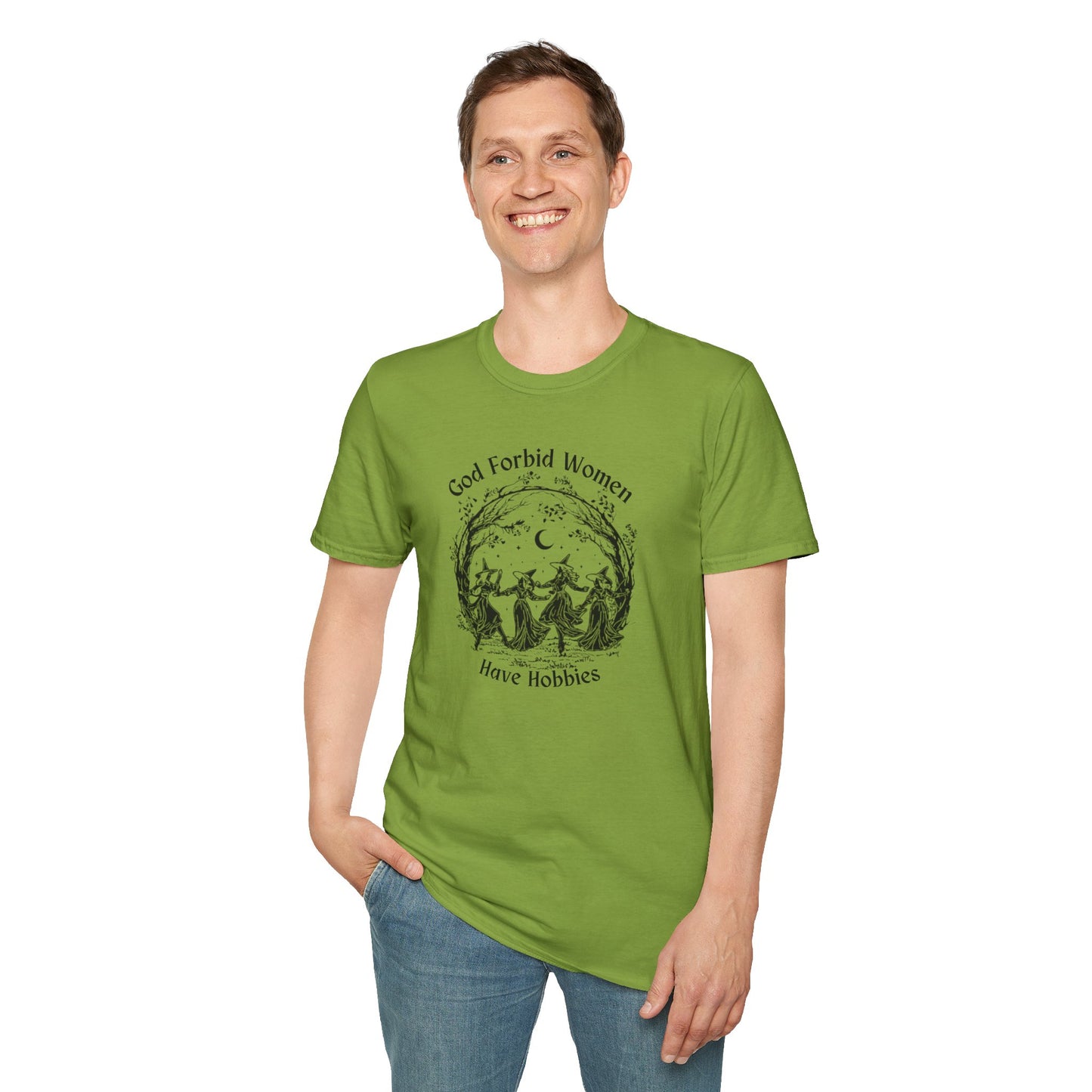 "God Forbid, Women Have Hobbies" Unisex Softstyle T-Shirt