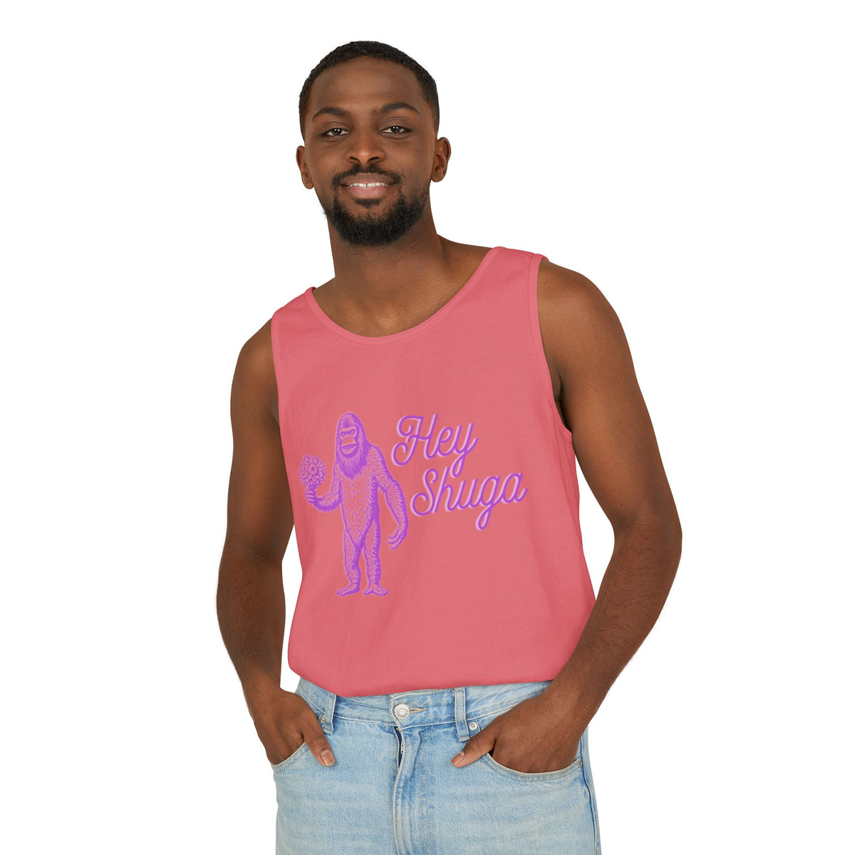 Hey Shuga Bigfoot Unisex Tank Top