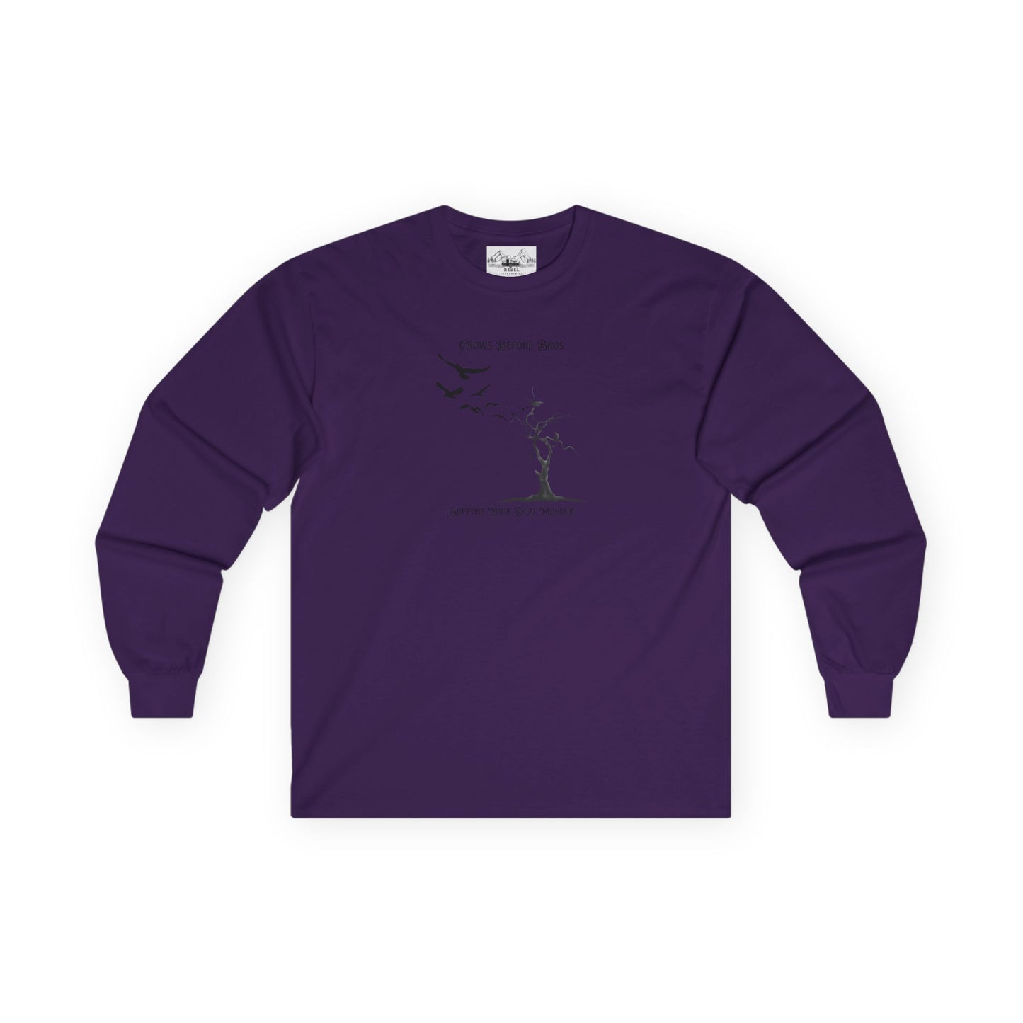 "Crows Before Bros" Unisex Ultra Cotton Long Sleeve Tee