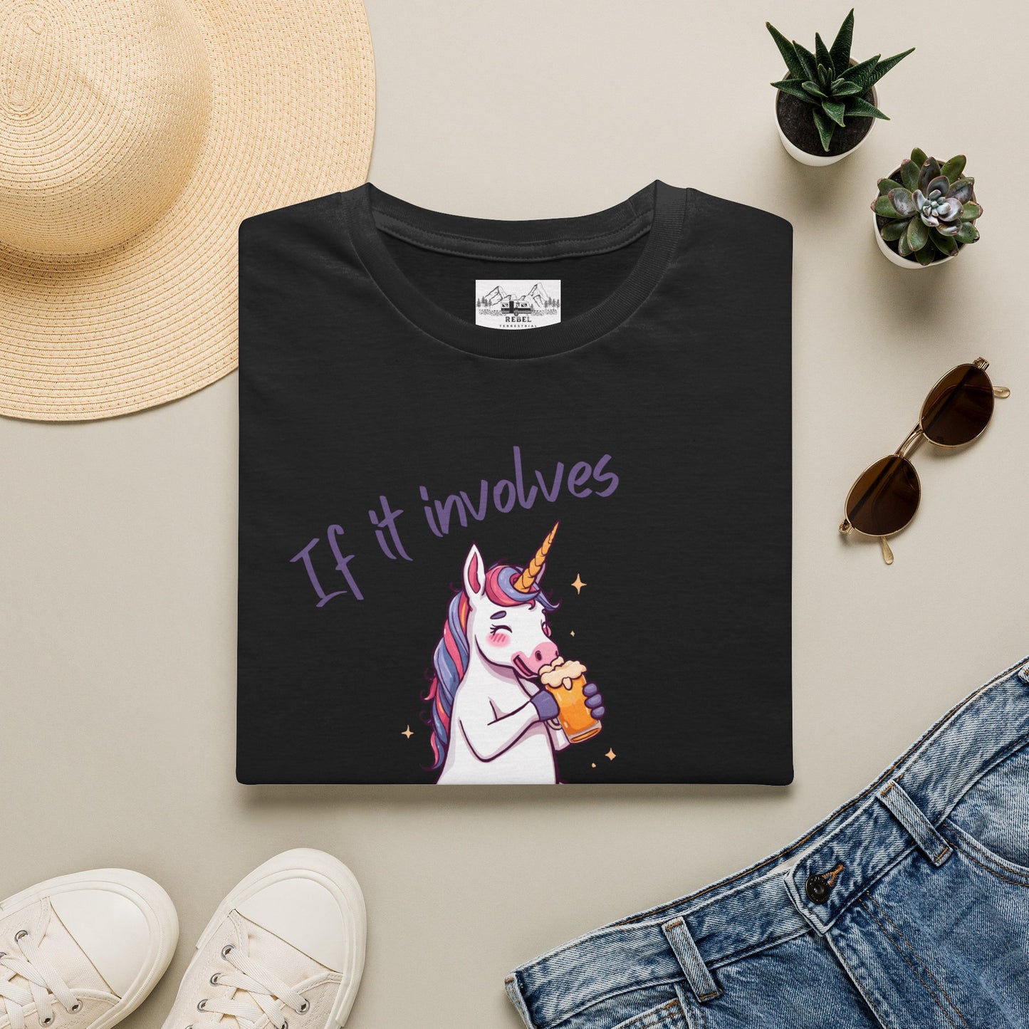 Unicorns & Drinking Graphic Tee