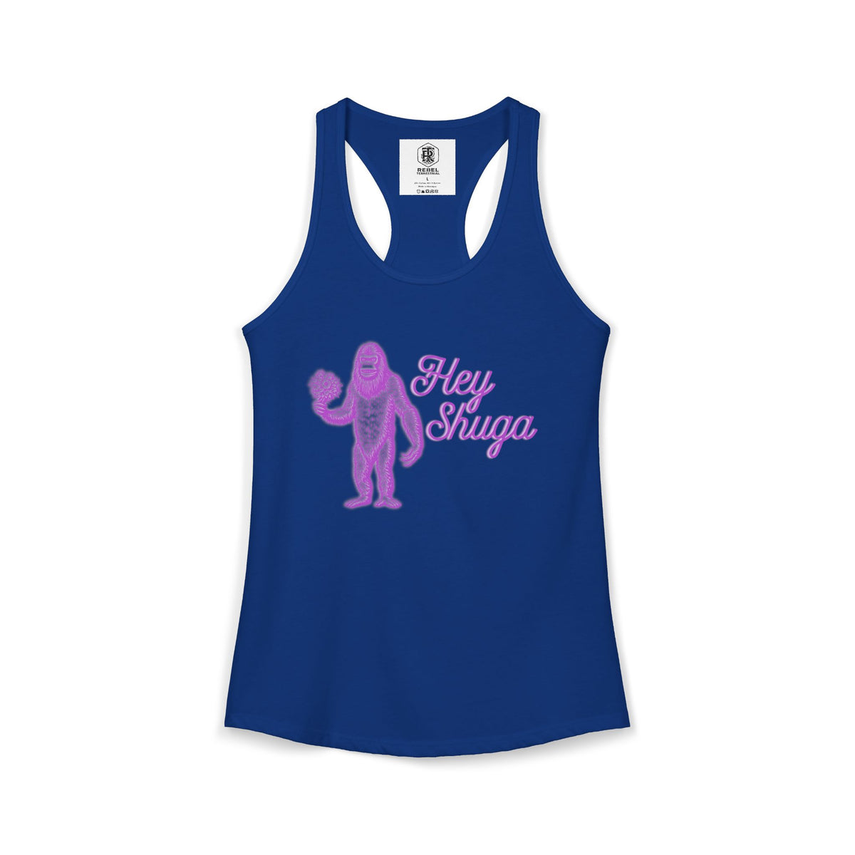 Hey Shuga Bigfoot Women’s Racerback Tank Top